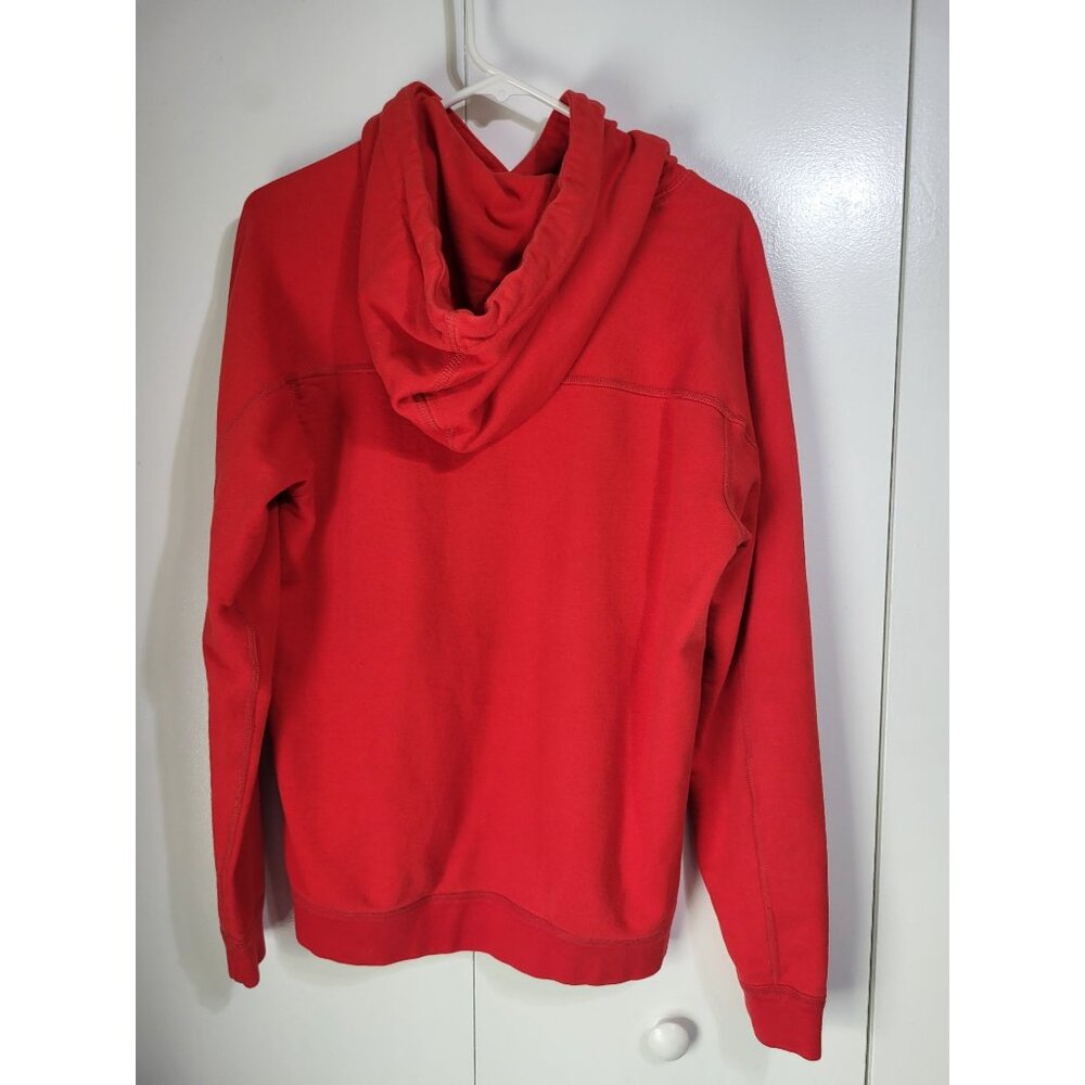 American Eagle Men's Small Red Graphic Logo Hoodie Sweatshirt y2k style - Picture 3 of 8